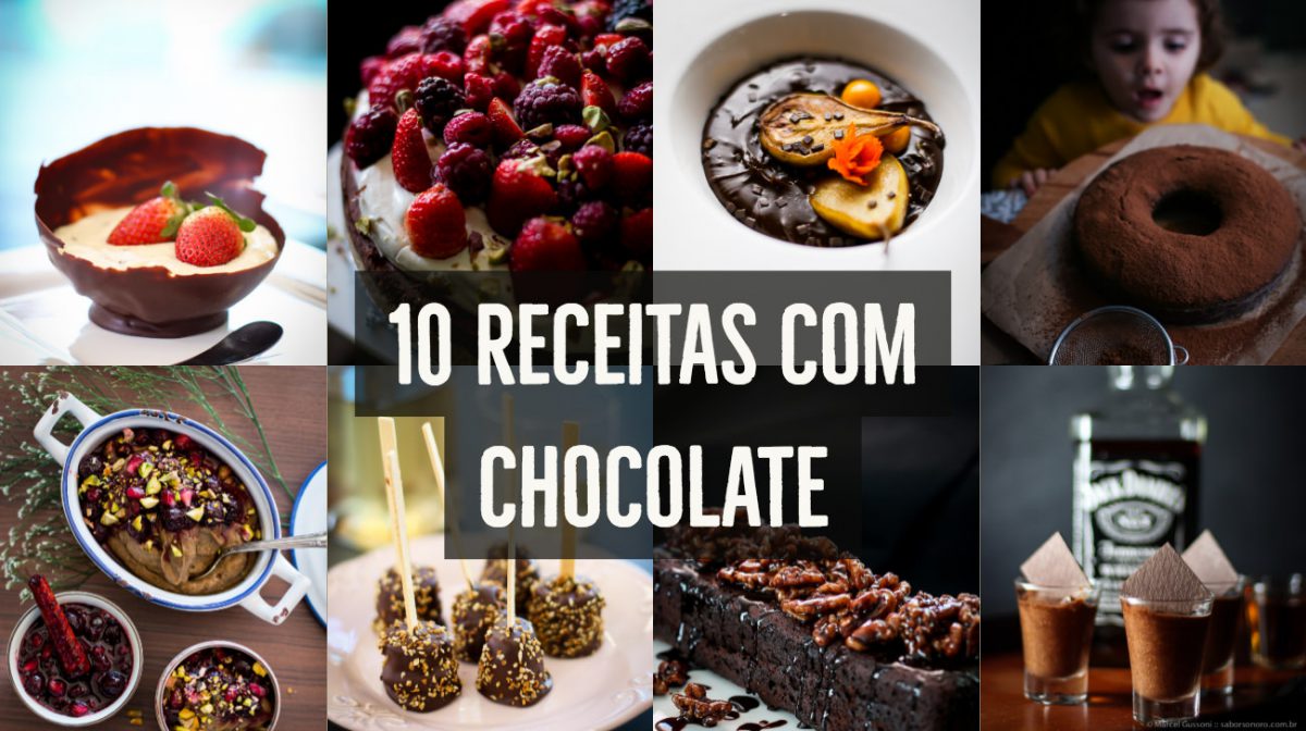 10 receitas com chocolate